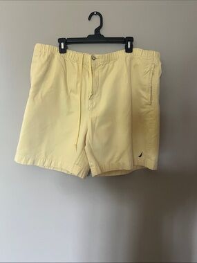 Nautica Pale Yellow Men’s Swim Trunks